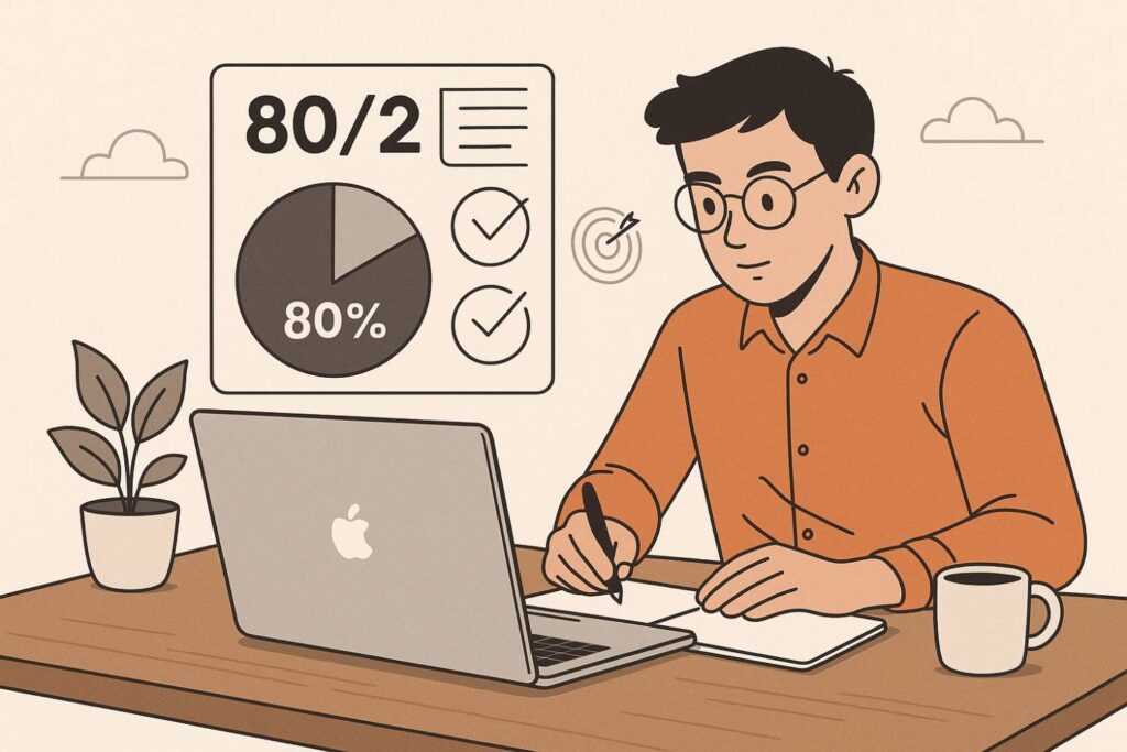 چگونه مدیریت زمان کنیم؟ ۷ تکنیک علمی برای افزایش بهرهوری ⏰ 3 اصل پارتو ۸۰/۲۰ برای مدیریت زمان و بهرهوری